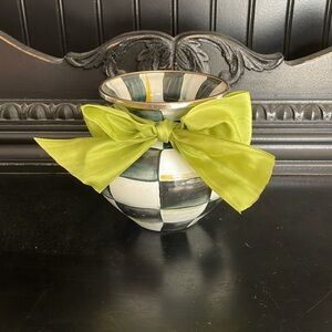 Mackenzie Childs courtly check vase